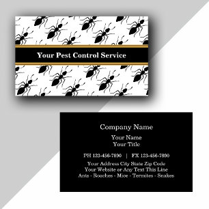 Tarjetas de Negocio de Control de Plagas