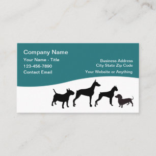 Tarjetas de Negocio de Cuidado de Mascotas Diseño