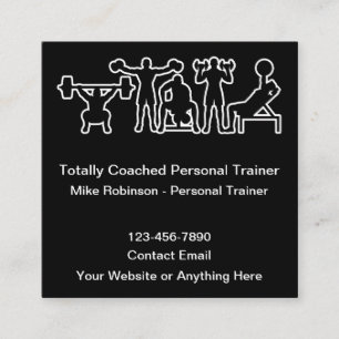 Tarjetas de Negocio de Entrenador Personal de Fitn
