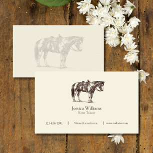 Tarjetas de Negocio de Entrenamiento Western de Ca
