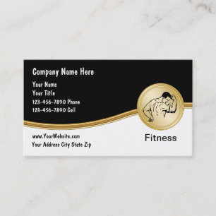 Tarjetas de Negocio de Fitness