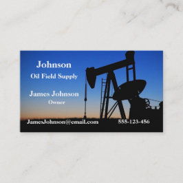 Tarjetas De Negocio De La Industria Del Petróleo Y