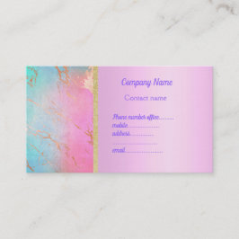 TARJETAS DE NEGOCIO DE mármol pastel, DE MUMSBUBSN