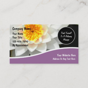 Tarjetas de Negocio de Masaje