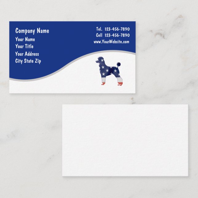 Tarjetas de Negocio de Mascotas (Anverso / Reverso)