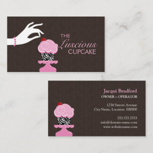 Tarjetas de Negocio de Panadería de Cupcakes de Ce