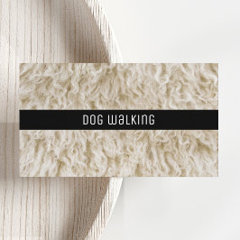 Tarjetas de Negocio de Paseo de Perros Minimalista
