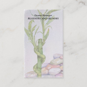 TARJETAS DE NEGOCIO DE PERSONALIZABLE DE BAMBOO DE