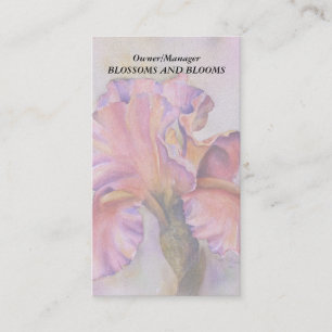 TARJETAS DE NEGOCIO DE PERSONALIZABLE PINK IRIS