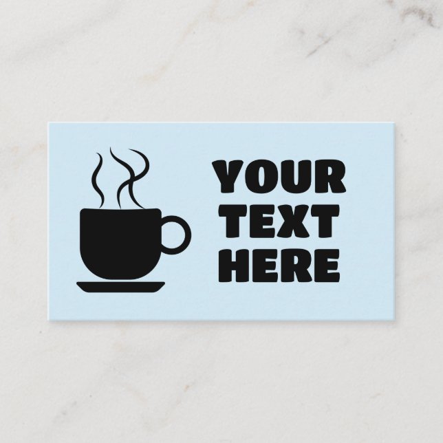 TARJETAS DE NEGOCIO DE PERSONALIZADO DE CAFÉ (Anverso)