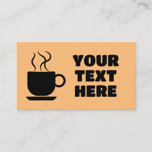 TARJETAS DE NEGOCIO DE PERSONALIZADO DE CAFÉ