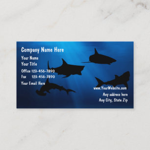 Tarjetas de negocio de pesca