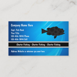 Tarjetas de Negocio de Pesca Chárter