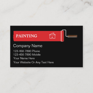Tarjetas de Negocio de Pintura de Casas