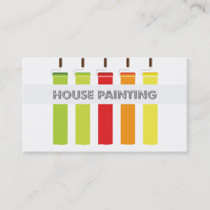Tarjetas de Negocio de Pintura de Casas