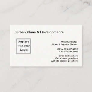 Tarjetas De Negocio De Planificación Urbana Y Desa