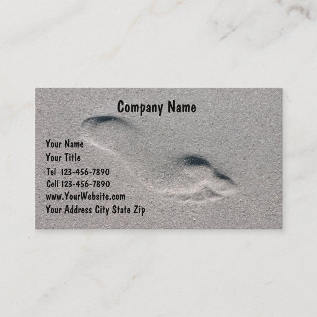Tarjetas de Negocio de Playa (Anverso)