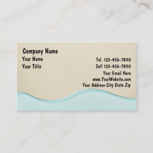 Tarjetas de Negocio de Playa