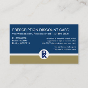 Tarjetas de Negocio de Recetas de Farmacia