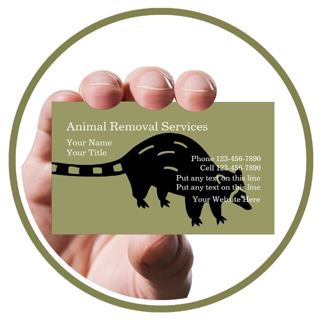 Tarjetas de Negocio de Retiro de Animales (Subido por el creador)