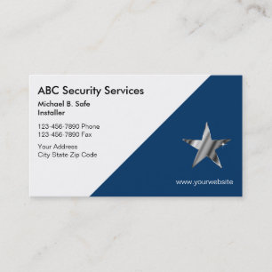Tarjetas de Negocio de Seguridad de Video