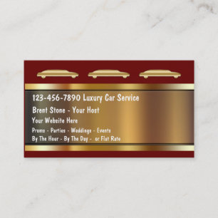 Tarjetas de Negocio de Servicio de Limo