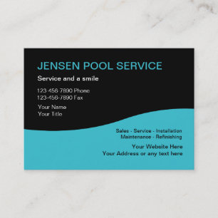 Tarjetas de Negocio de Servicio de Piscinas