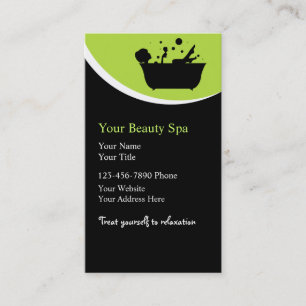 Tarjetas de Negocio de Spa de Belleza