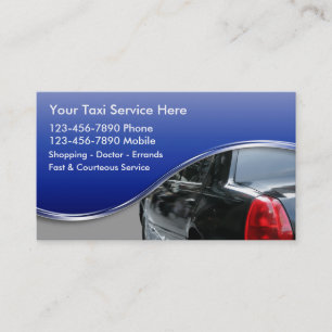 Tarjetas de Negocio de Taxi