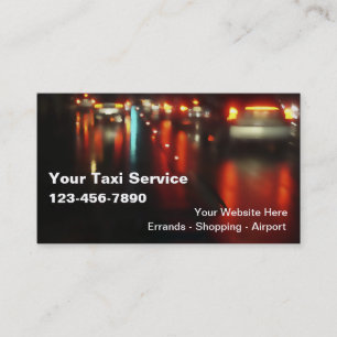 Tarjetas de Negocio de Taxi
