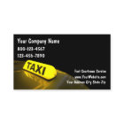 Tarjetas de Negocio de Taxi