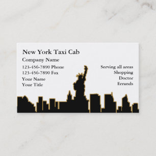 Tarjetas de Negocio de Taxi de Nueva York