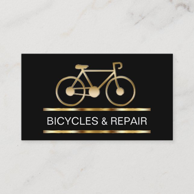 Tarjetas de Negocio de Tienda de Bicicletas (Anverso)