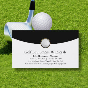 Tarjetas de Negocio de Venta de Equipo de Golf al