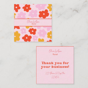 Tarjetas de negocio florista