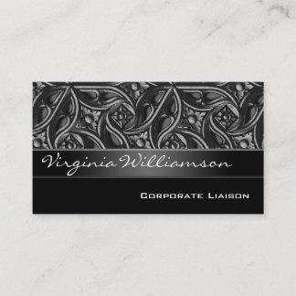Tarjetas de Negocio Gótica Personal Black