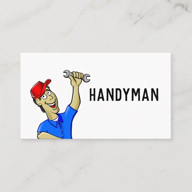 TARJETAS DE NEGOCIO HANDYMAN MECHANIC PLUMBER (Anverso)