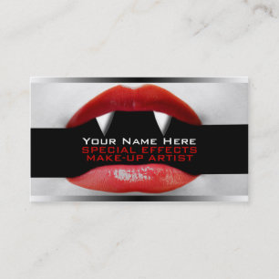 Tarjetas De Negocio Para Artistas MakeUp De Efecto