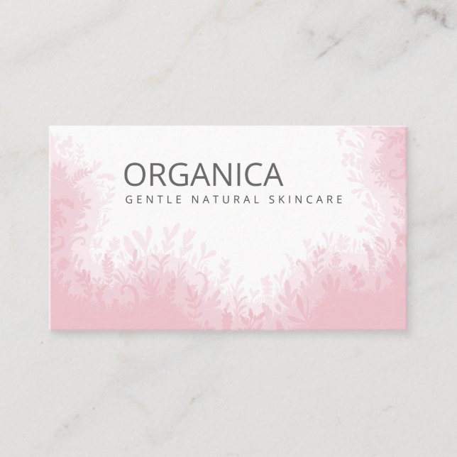 Tarjetas De Negocio Para Atención De La Piel Natur (Anverso)