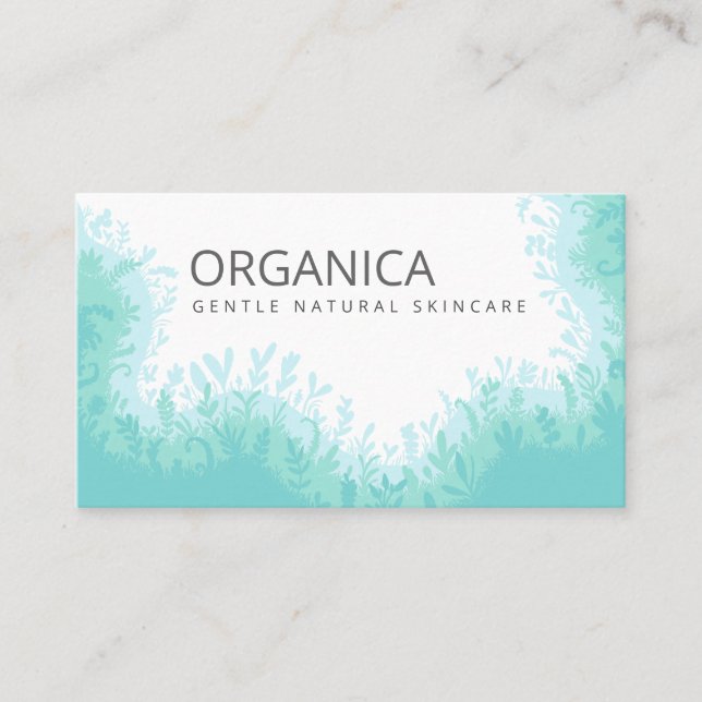Tarjetas De Negocio Para Atención De Piel Orgánica (Anverso)