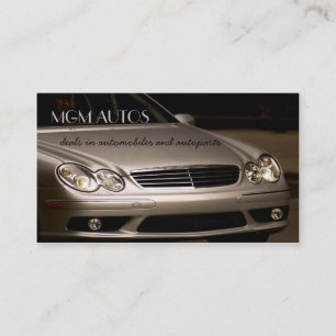 tarjetas de negocio para automóviles