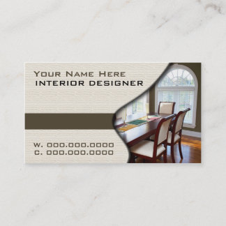 Tarjetas De Negocio Para Diseñadores De Interior