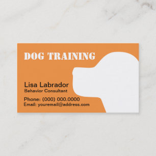 Tarjetas De Negocio Para Entrenadores De Perros