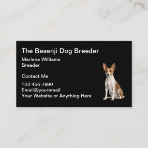 Tarjetas De Negocio Para La Producción De Perros Y