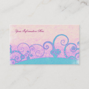Tarjetas De Negocio Pastel Swirled Fantasy