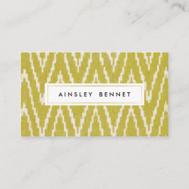 Tarjetas De Negocio Patrocinadas De Ikat Chevron A