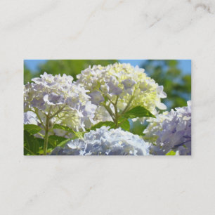 Tarjetas de Negocio Personalizadas Flores Hortensi
