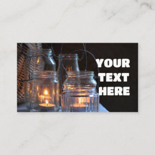 TARJETAS DE NEGOCIO PERSONALIZADO DE CANDLES