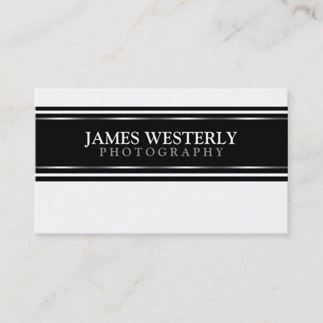 Tarjetas De Negocio personalizado Para Fotógrafos (Anverso)