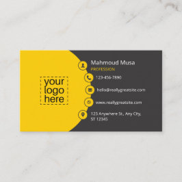 Tarjetas De Negocio Profesionales En Árabe E Inglé